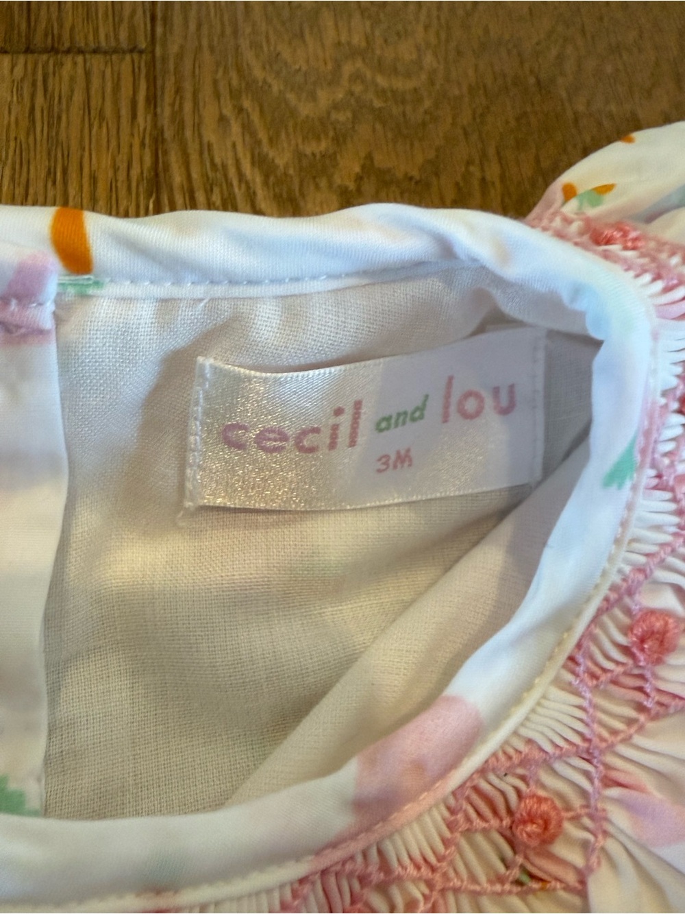 Cecil & Lou Smocked Bunny Easter Set - 3 Months - Picture 2 of 4